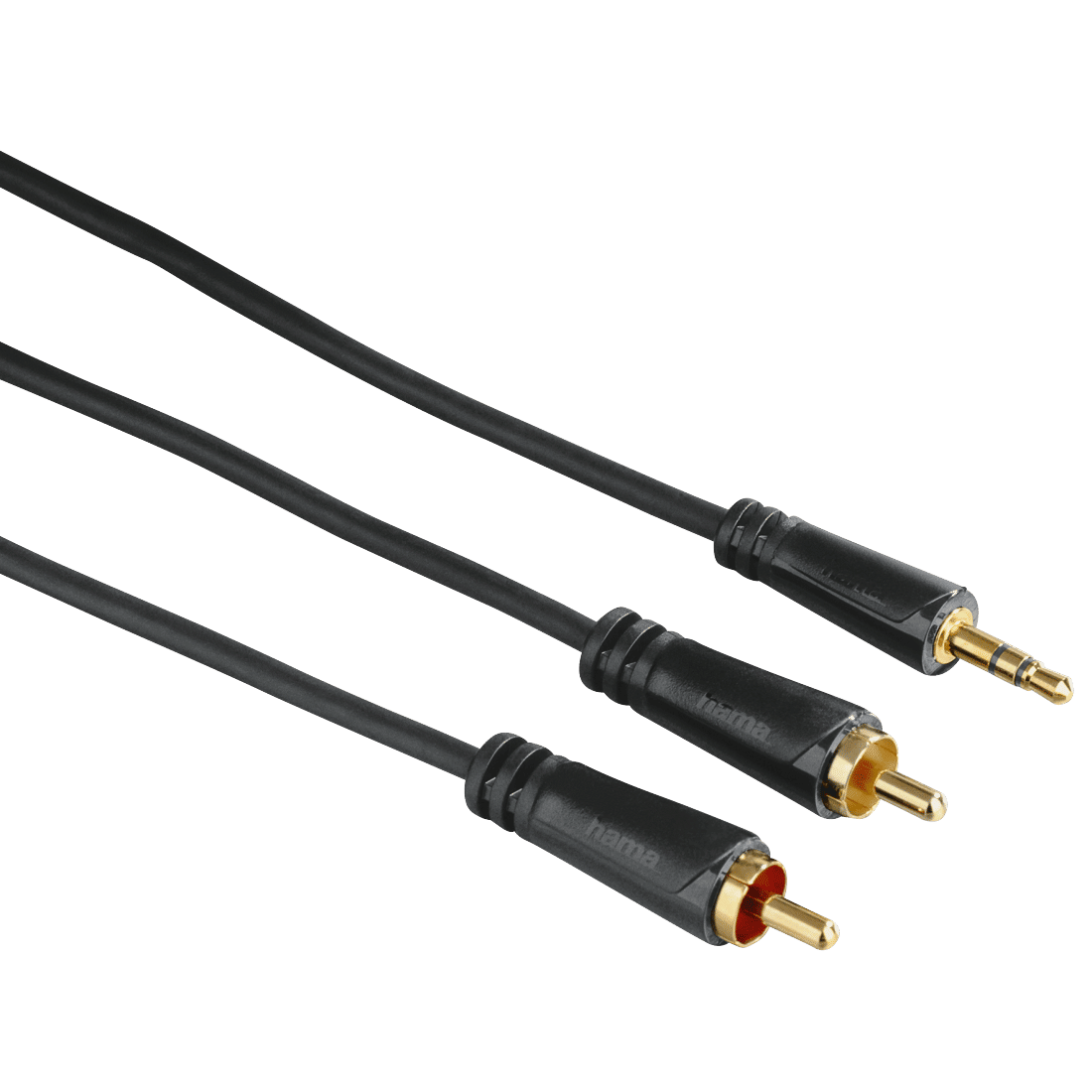 HAMA 122299 AUD CABLE,3.5MM JACK PLUG-2 RCAPLUG,STEREO, G-P,3.0M