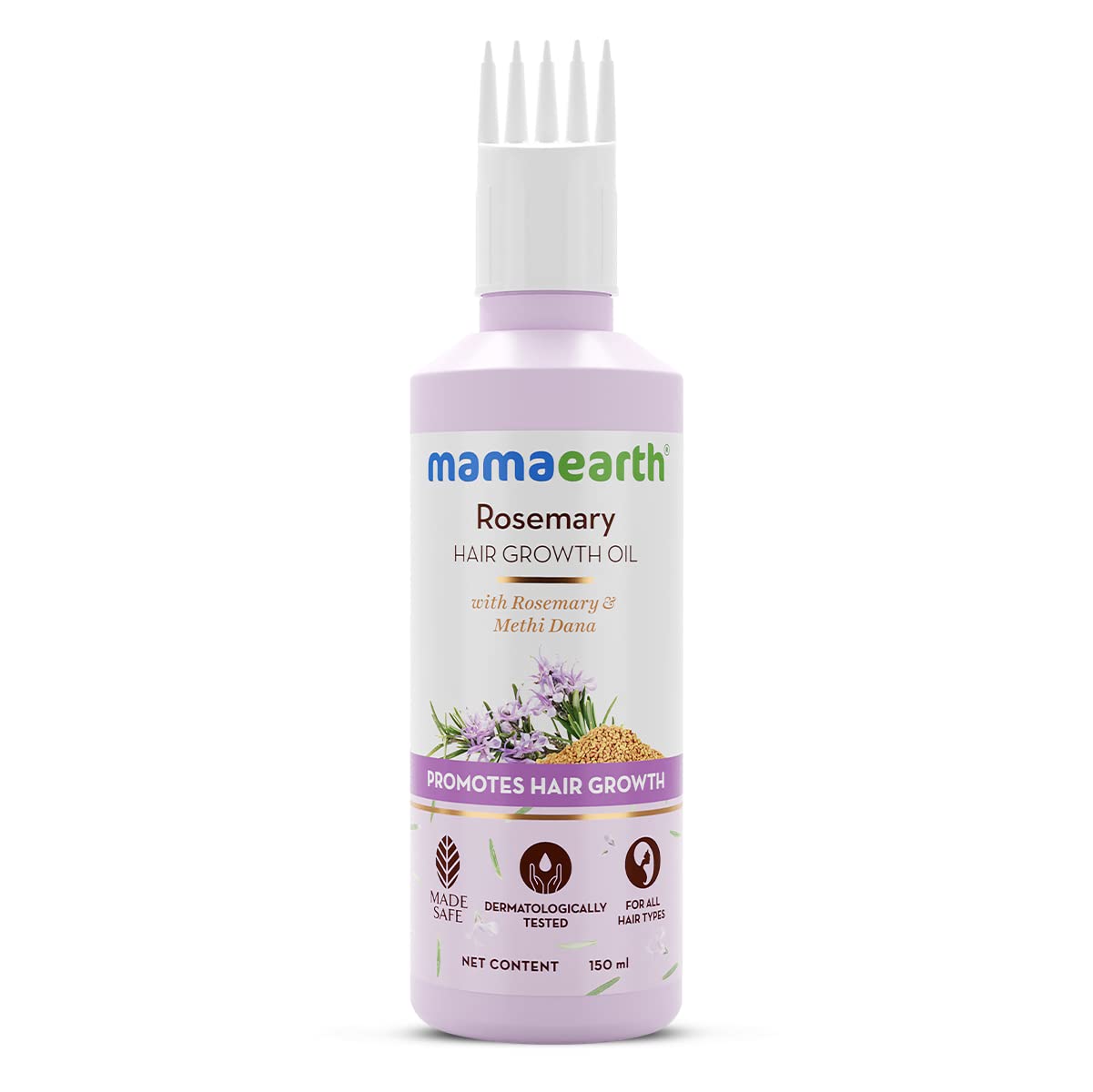 Mamaearth ROSEMARY HAIR GROWTH OIL 150ML and Mamaearth Rosemary Anti-Hairfall Shampoo 250 ml Combo
