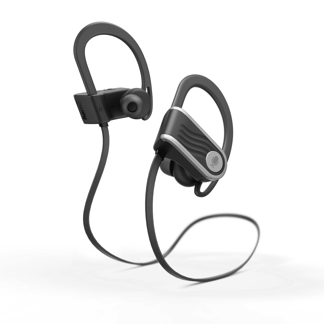 HAMA 184053 "Voice Sport" Bluetooth® Headphones, In-Ear, Micro, Ear Hook, black/silver