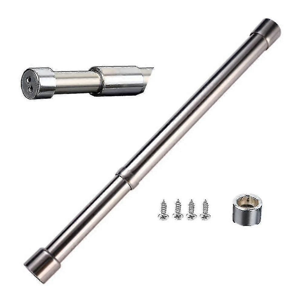 Adjustable Closet Rod 66 To 122 Cm Stainless Steel Clothes Rod Slide - zxin