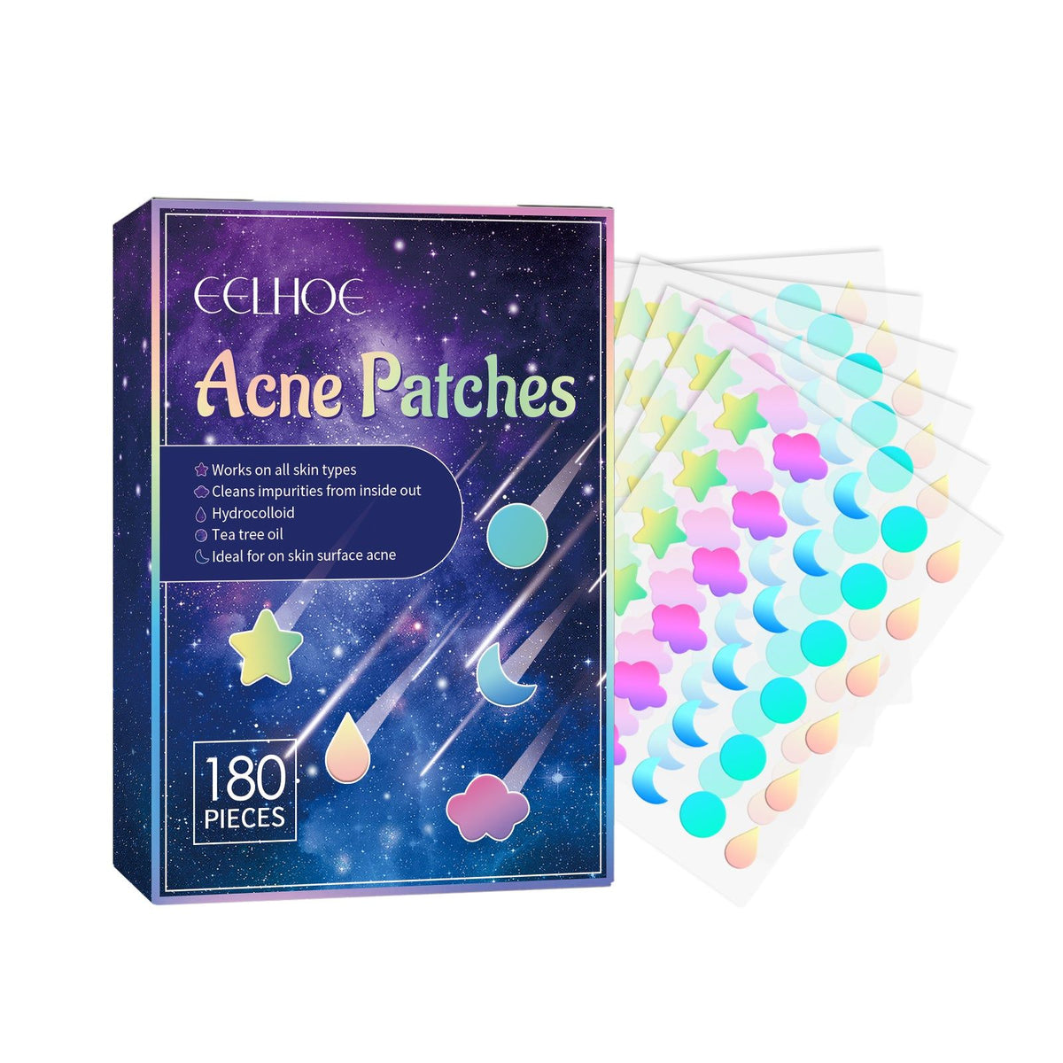 Reduce Acne Fast with Acne Patches, Clear Pores, Heal Skin, Natural Ingredients ,180pcs