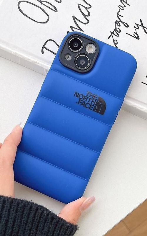 For iPhone 12/12 Pro/12 Pro Max - Winter Down Jacket 3D Puffer Soft Cloth Phone Case