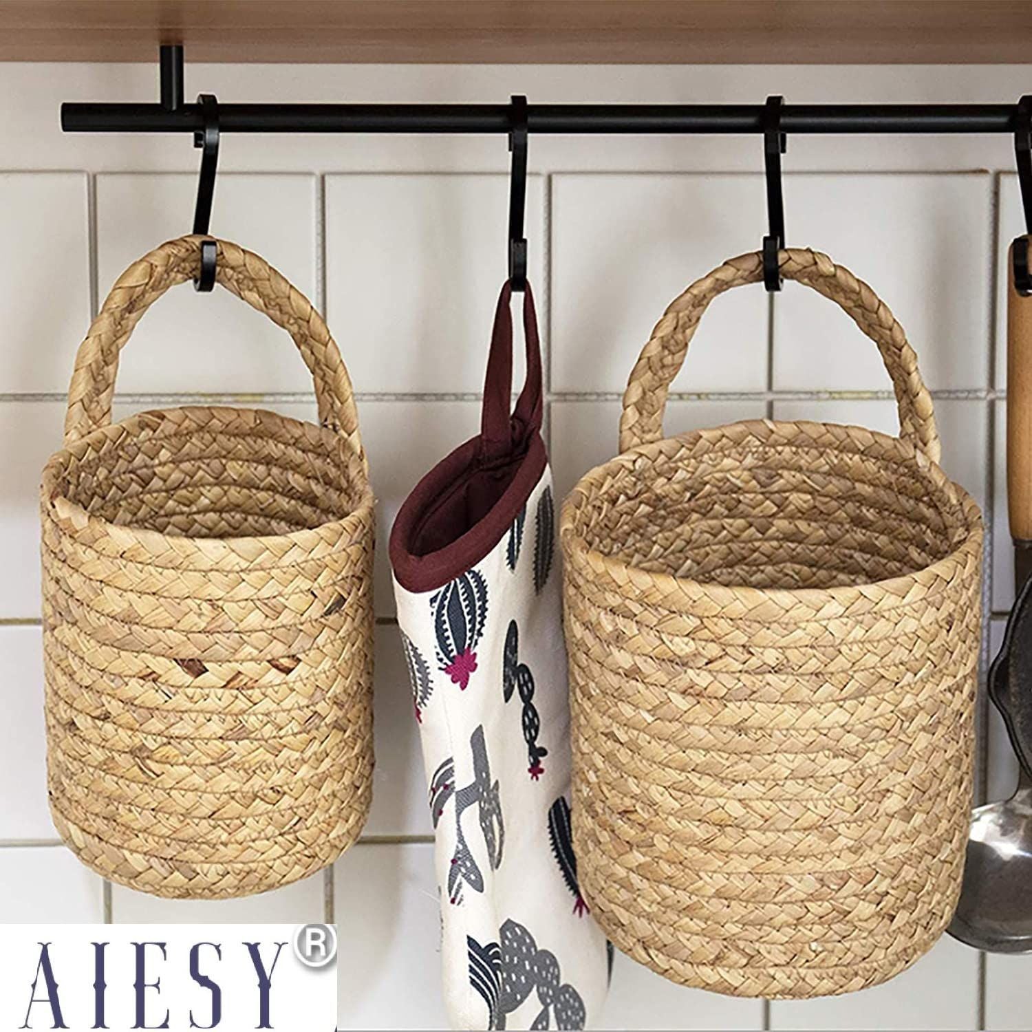 AIESY® Beautiful Handcrafted Decor Jute Baskets for Plantation