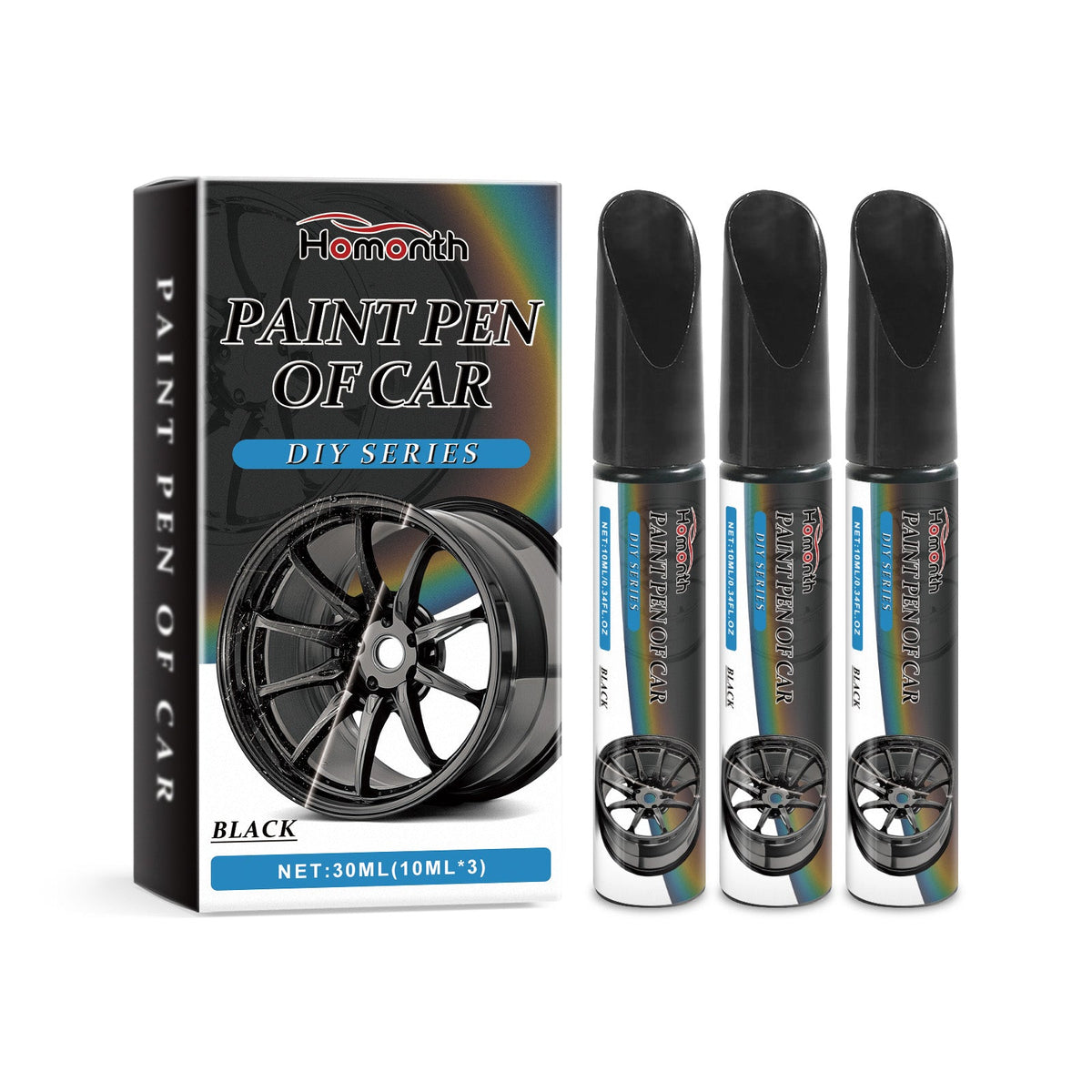 Car Care Scratch Repair Pen, Waterproof, Easy to Use, for Wheels and Paint ,30ml