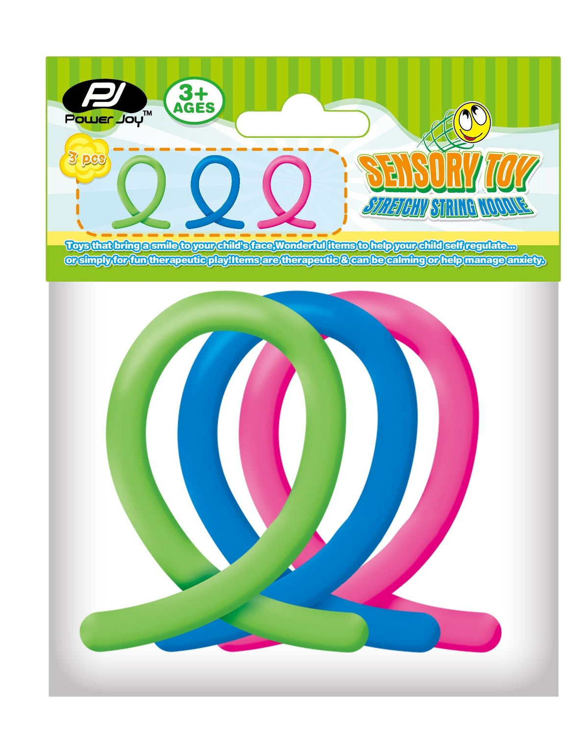 P.JOY SENSORY TOY STRETCHY NOODLE 3PCS