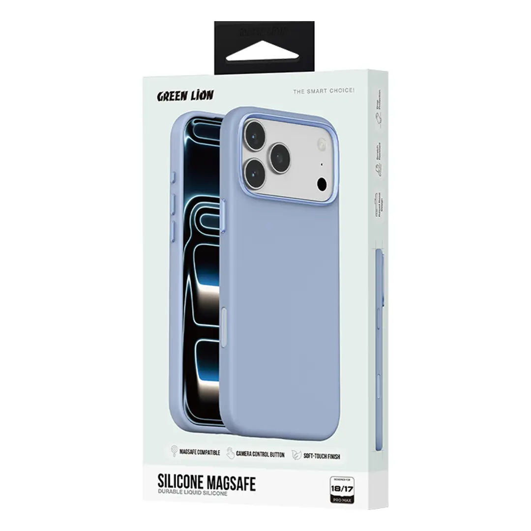 Green Lion Silicone MagSafe with Durable Liquid Silicone for iPhone 18/17 Pro & 18/17 Pro Max