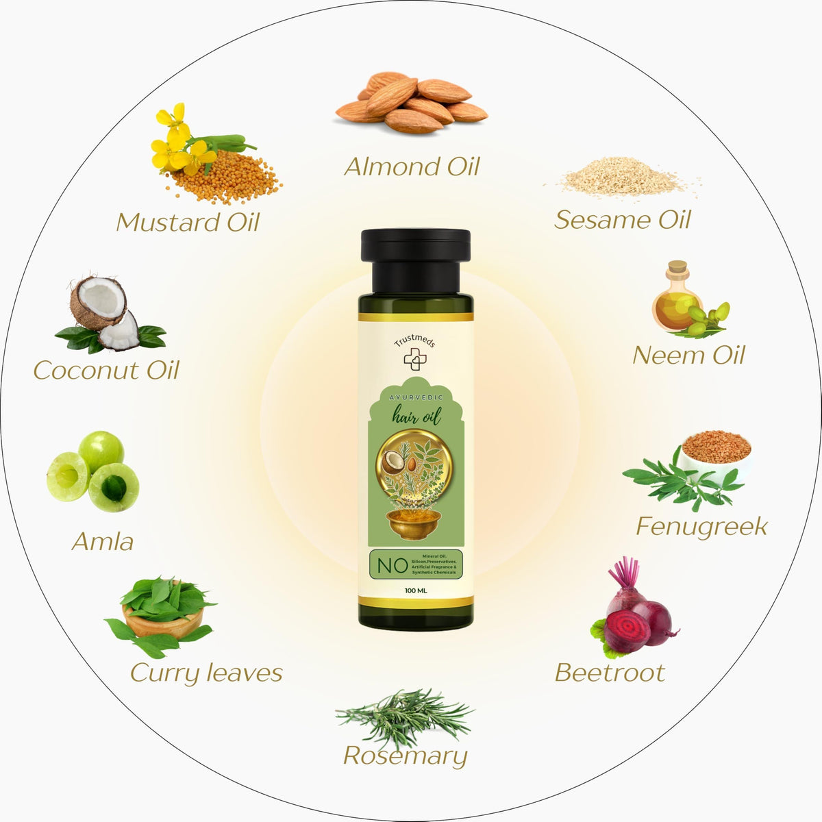 Trustmeds Rosemary Hair Oil & Tea Tree Essential Oil Combo