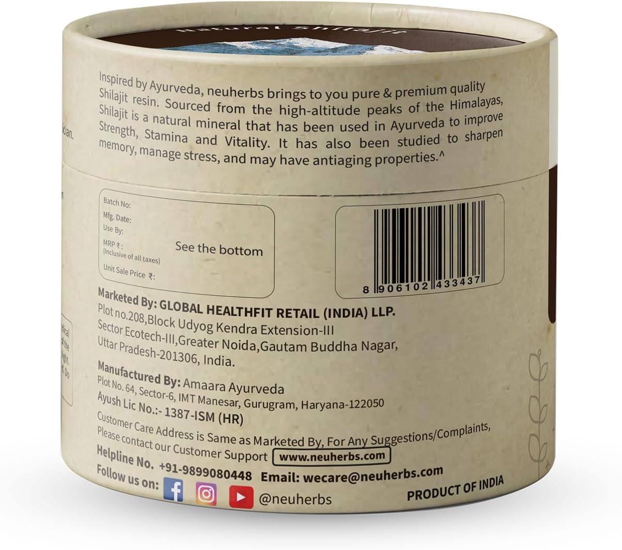 Neuherbs Pure Himalayan Shilajit 20g