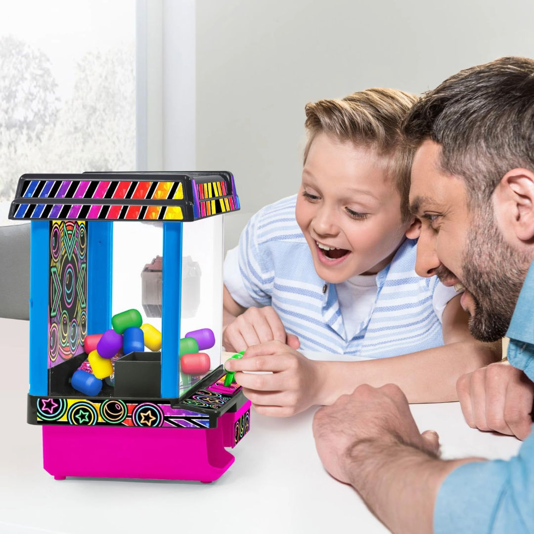 Ambassador Hyper Neon Black Series Electronic Arcade Claw Crane Game,6+ Years