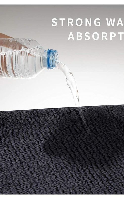 AIESY® Set of 2 pcs Soft Anti Slip Runner Quick Dry Bath Mat