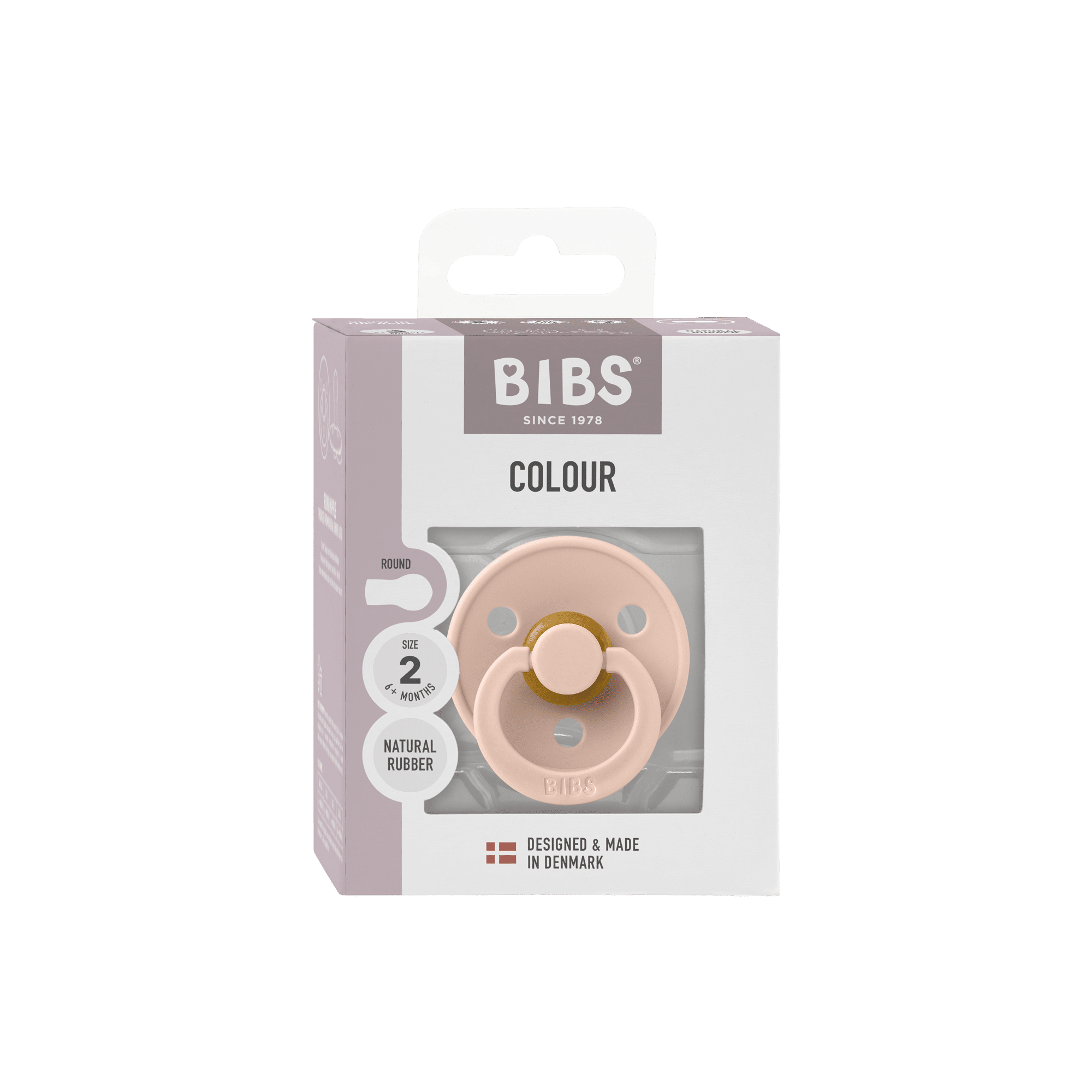 Bibs Pacifier Size 2 - 6-18M (1pc) -Blush