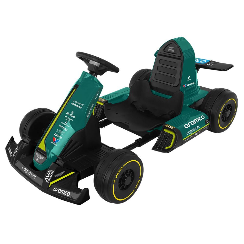 Aston Martin F1 Battery Powered Ride-On Go Kart, 12V, For Ages, 3+ Years to 8+ years