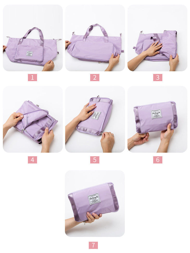 Waterproof Travel Folding Handbag - Compact, Durable & Portable Tote for Travel & Everyday Use