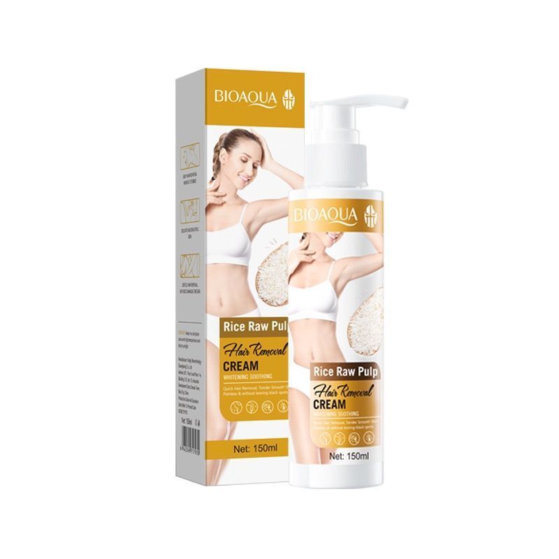 Rice Whitening Hair Removal Cream, No Residue - 001-BQY17970