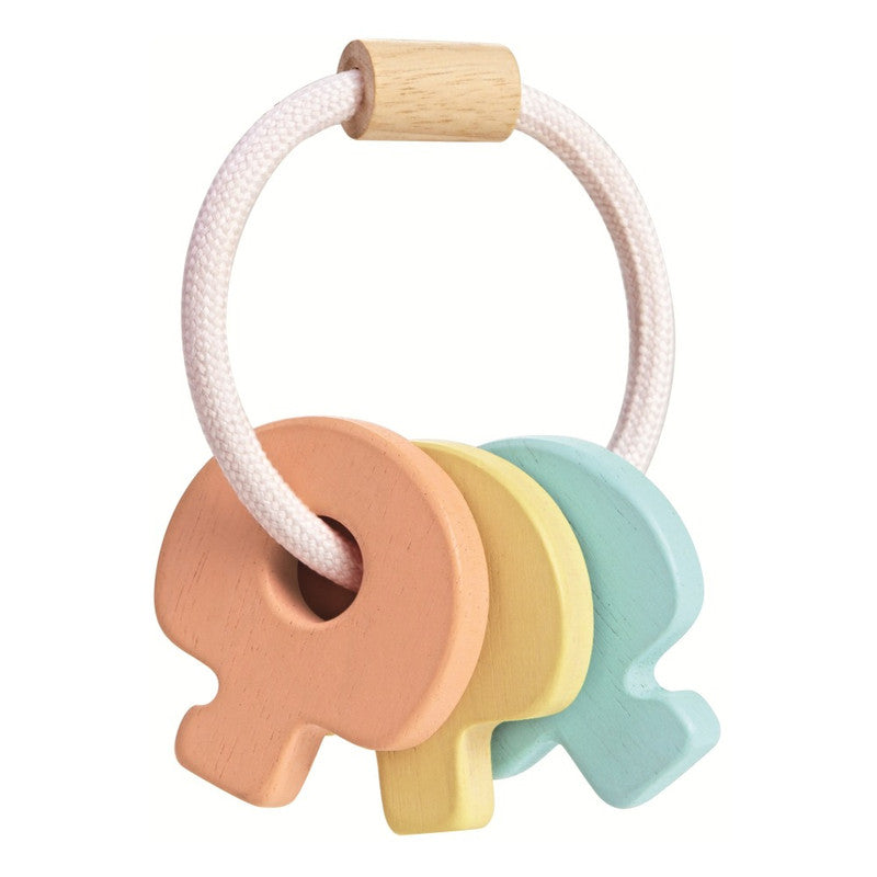 PlanToys Baby Key Rattle Pastel Color