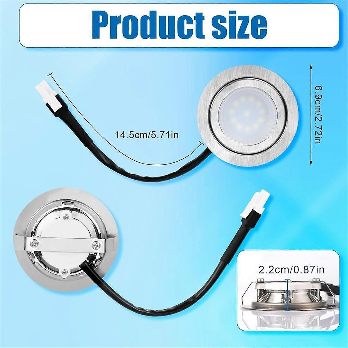 2pcs Range Hood LED Light Bulb Replacement For Kitchen Use