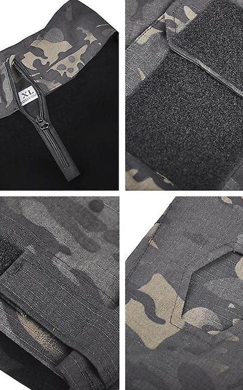 Army Tactical Shirt For Men Military Combat Shirt Hunting Cothes Camouflage Shirt Paintball T-shirt Set