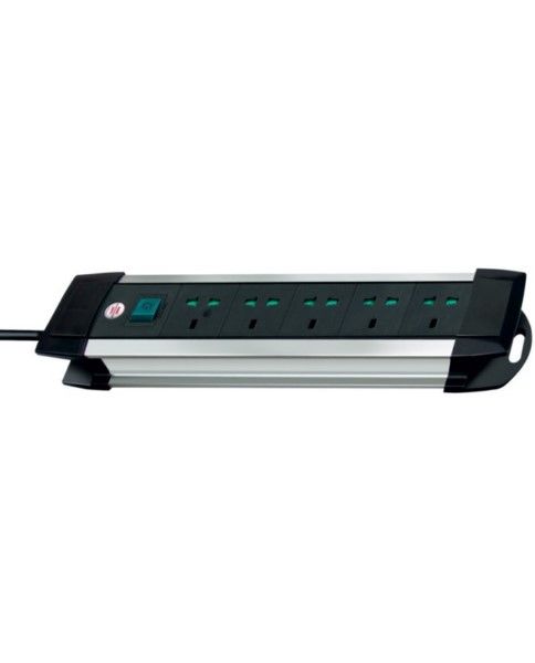 BRENNENSTUHL 1391007135 Premium Alu-Multi-Line Extension Socket 5 Way 3m