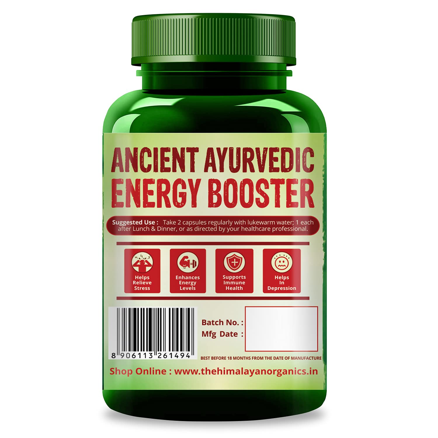 Himalayan Organics Ashwagandha 1000mg 120 Tablets