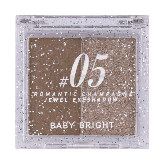 Jewel Eyeshadow 1.0+1.1g Baby Bright (M) #05 Romantic Champagne