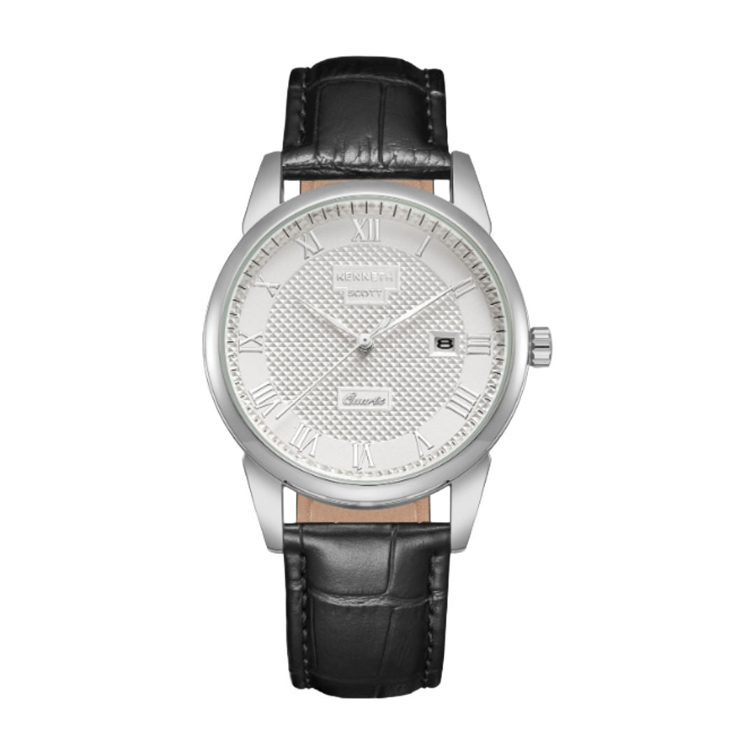 Kenneth Scott Quartz Men’s Watch with Stainless Steel Strap, K23030 Series