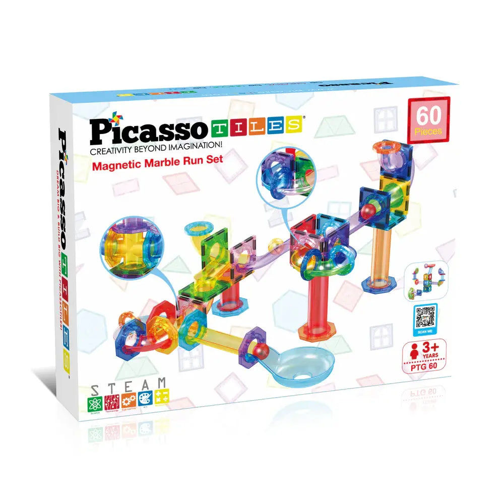 Magnetic Marble Run Set 60 pcs – PicassoTiles