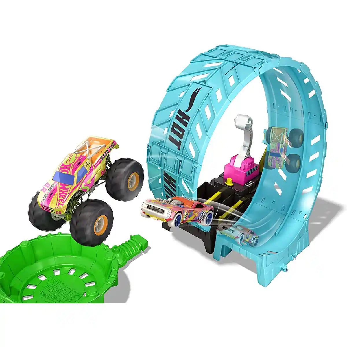 Hw Mt Glow In The Dark Epic Loop Challenge Play Set