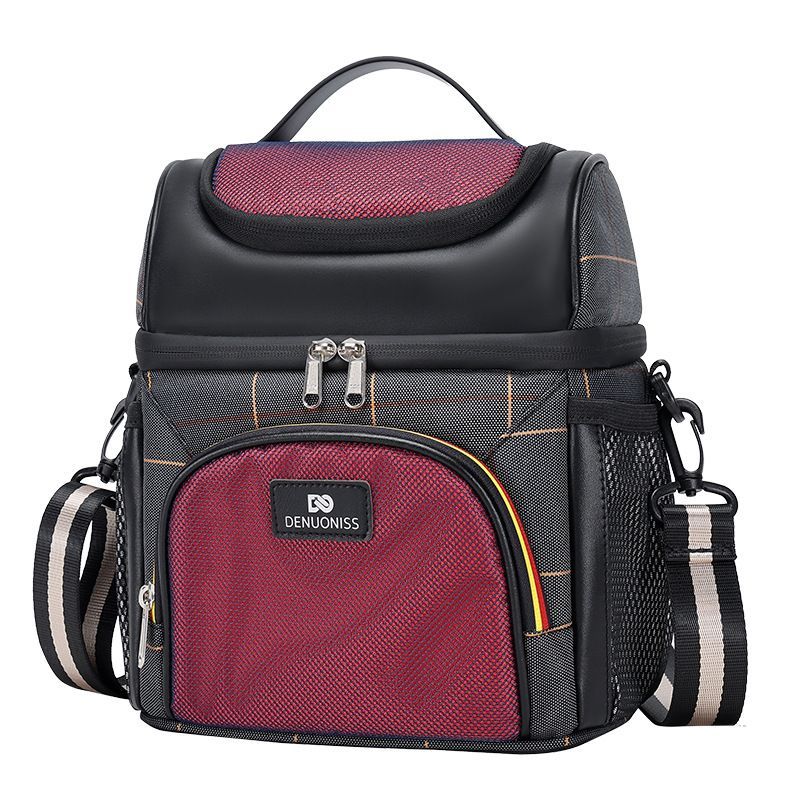 Waterproof Insulated Lunch Bag Thermal Cooler Tote with Shoulder Strap