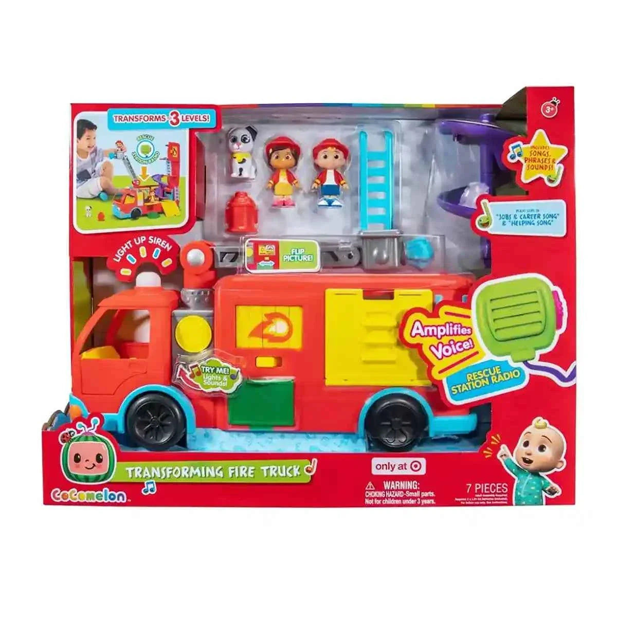 COCOMELON DLX TRANSFORMING FIRETRUCK B/O
