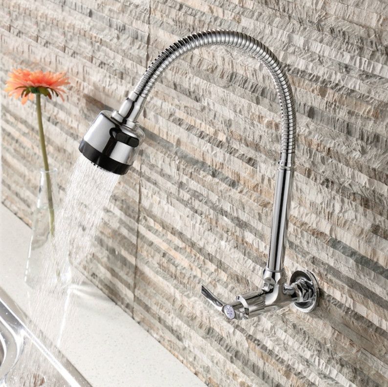 Kitchen Faucet Head, Style:Hot & Cold Water+60 cm Tube Hot & Cold Water+60 cm Tube