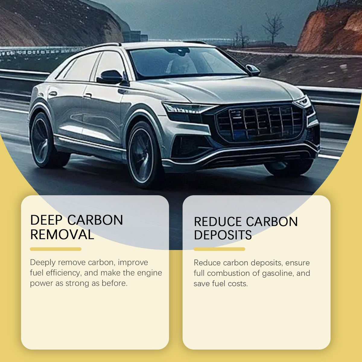 Automotive Engine Carbon Cleaner, Fuel Efficiency Boost, Noise Reduction, Engine Protection ,120ml