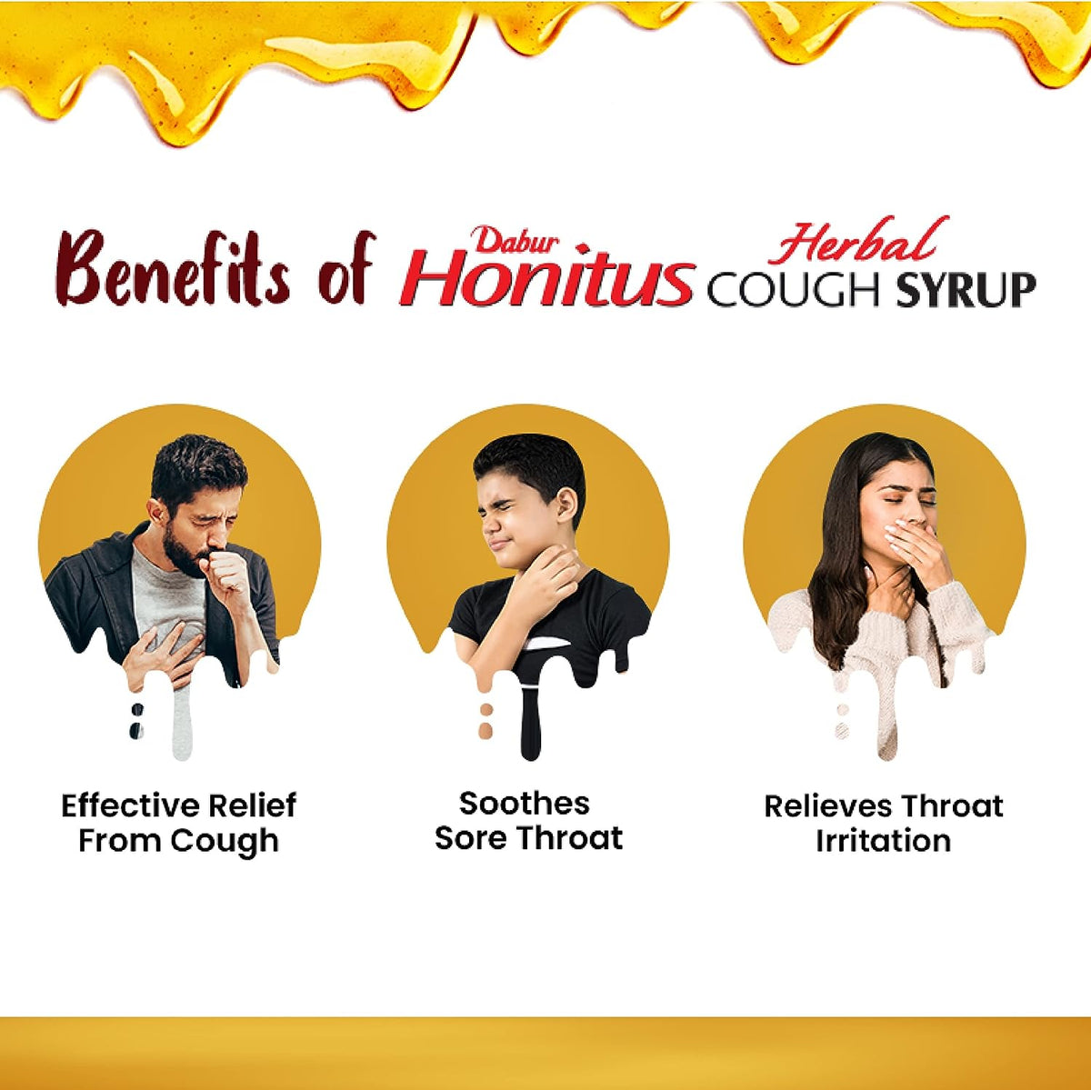 Dabur Honitus Herbal Cough Syrup 100 ml