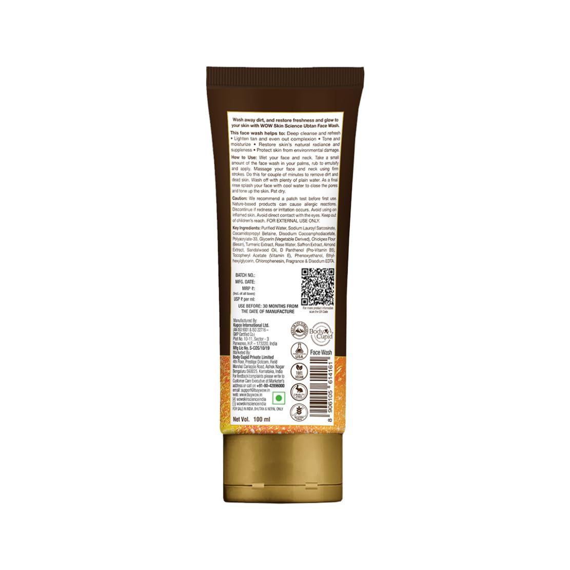 Wow Skin Science Ubtan Face Wash 100ml