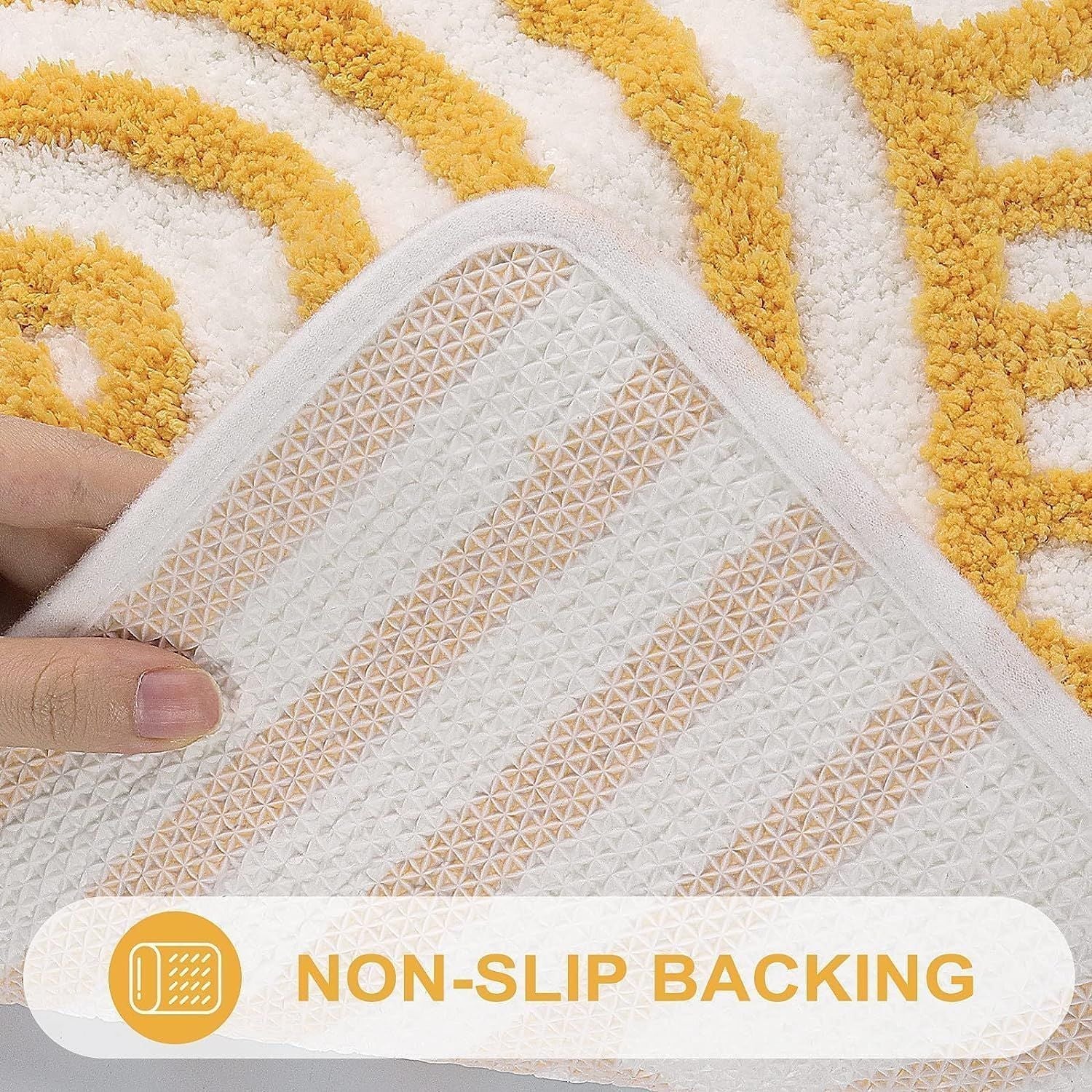 AIESY® Beautiful Machine Washable Sunrise Soft Bath Mats