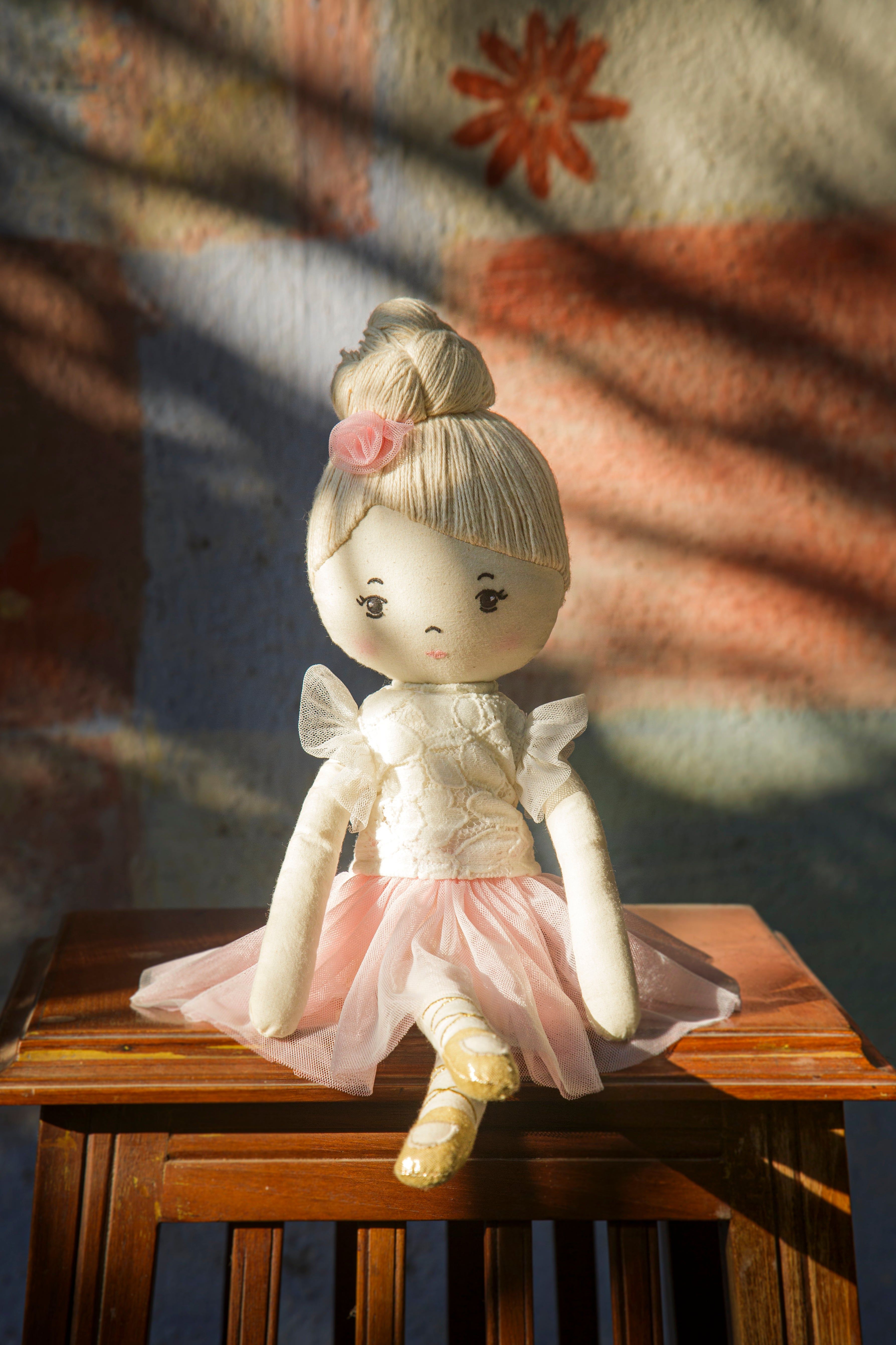 Prima Ballerina Stella Doll – Handmade Cotton Ballet Doll for Kids