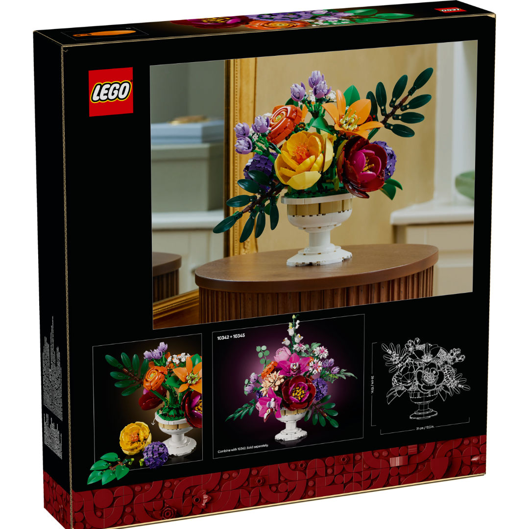LEGO Botanicals Flower Arrangement Floral Home Decor Building Toy Set