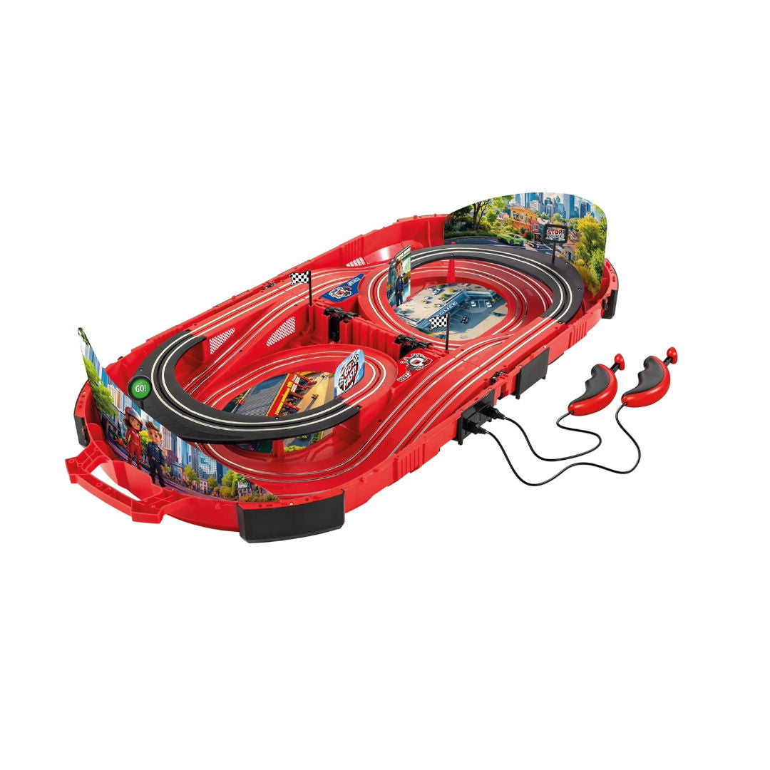 Carrera Speed Arena Race In A Case Police Chase Slot Car Racing Set 1:50, Green/Black, 3+ years