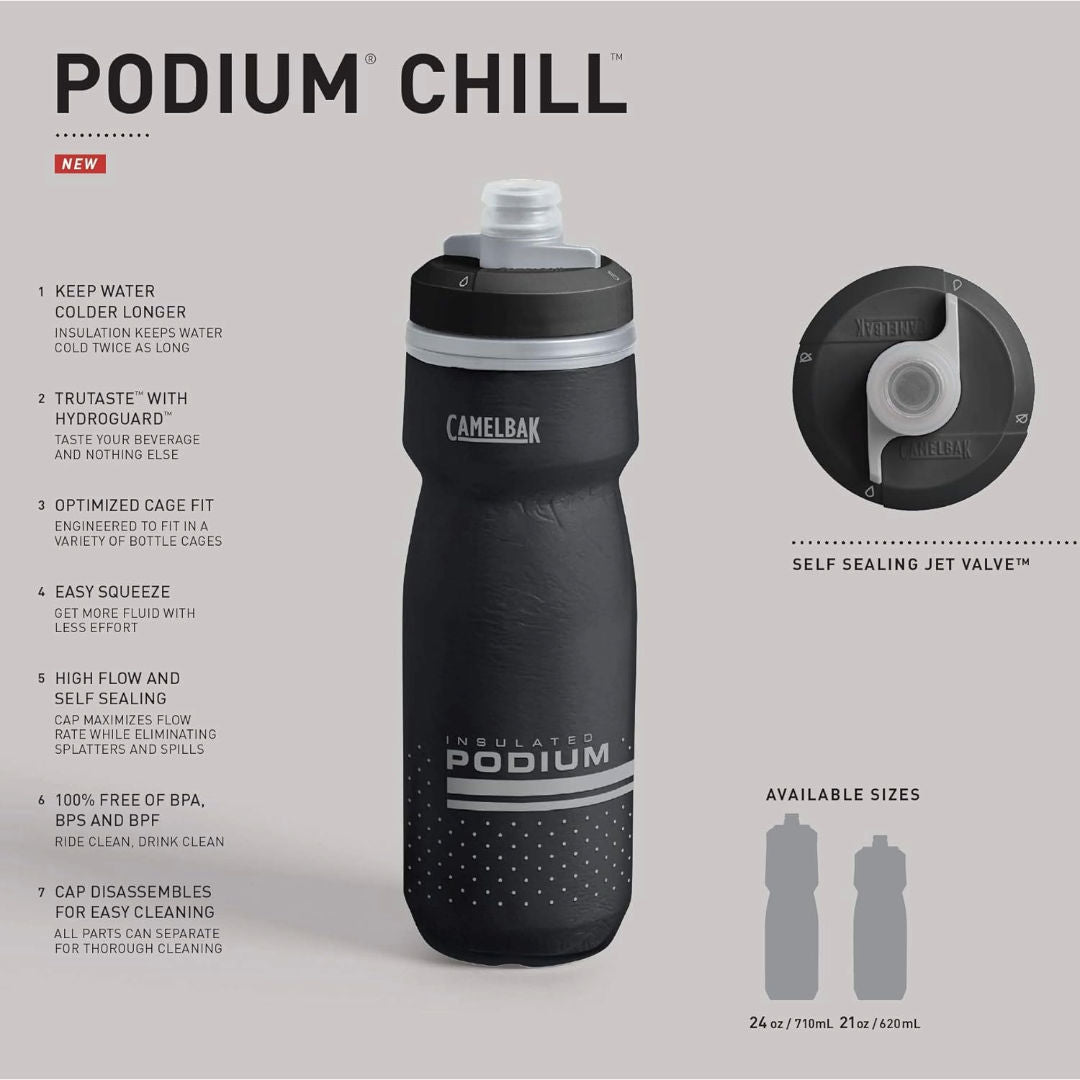 Camelbak Podium® Chill™ Insulated Bike Water Bottle, 21oz