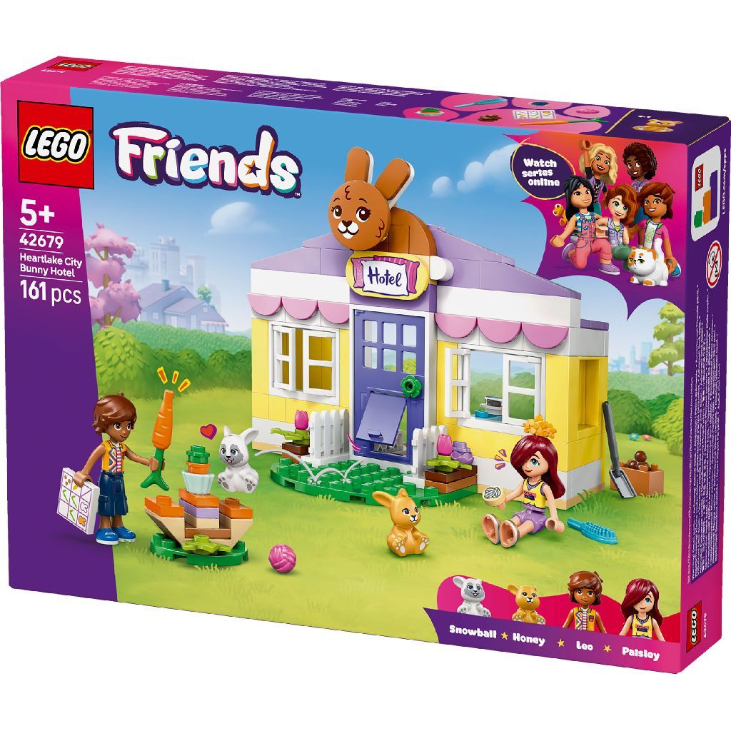 LEGO Friends Heartlake City Bunny Hotel Building Set for Ages 5+, 161 Pieces
