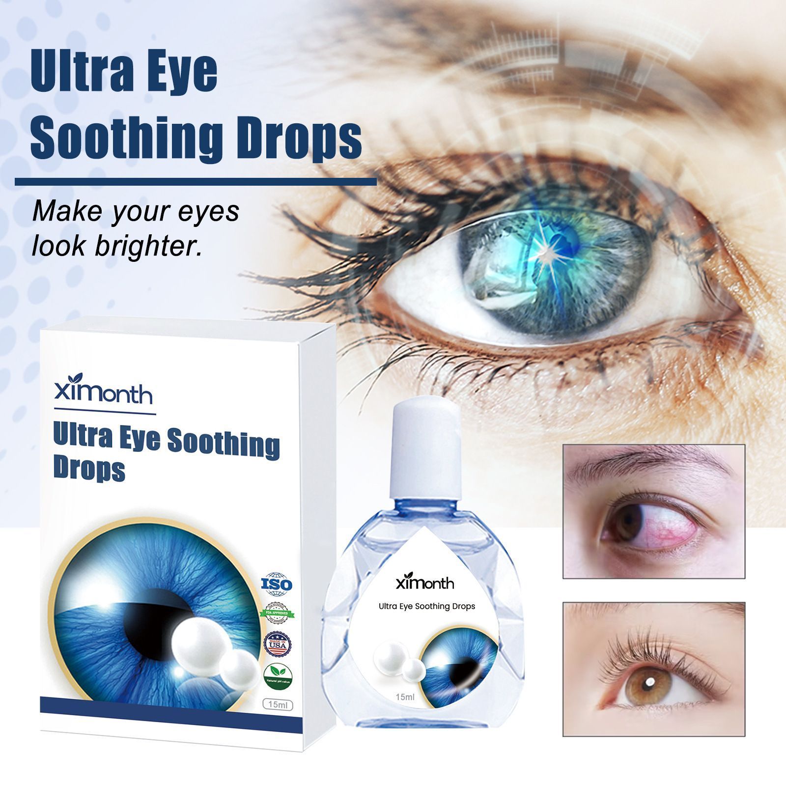 Eye Care Drops for Dry Eyes & Fatigue Relief 15ml
