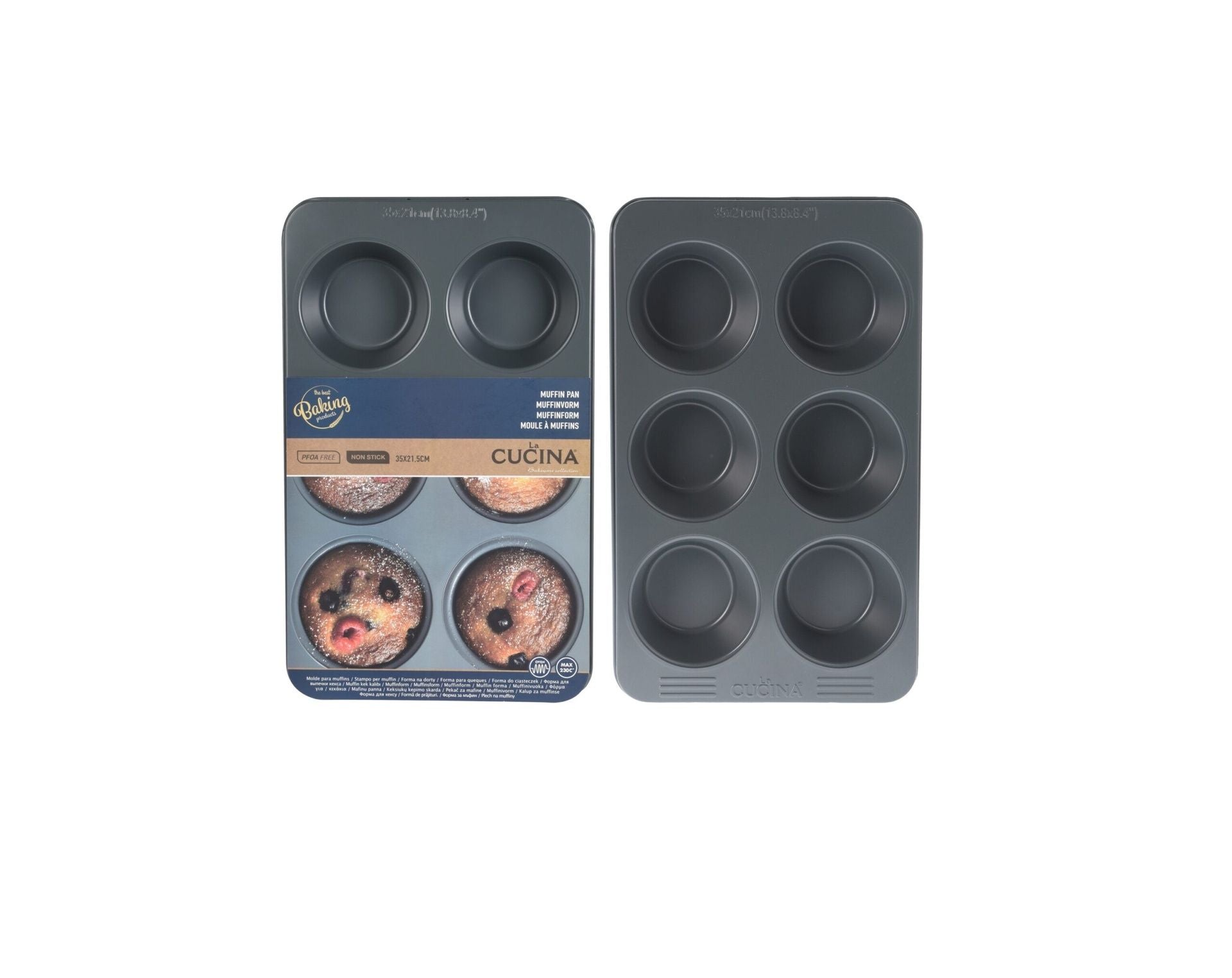 Casabella 6-Cup Innotek-Xynflon Coating Muffin Tray