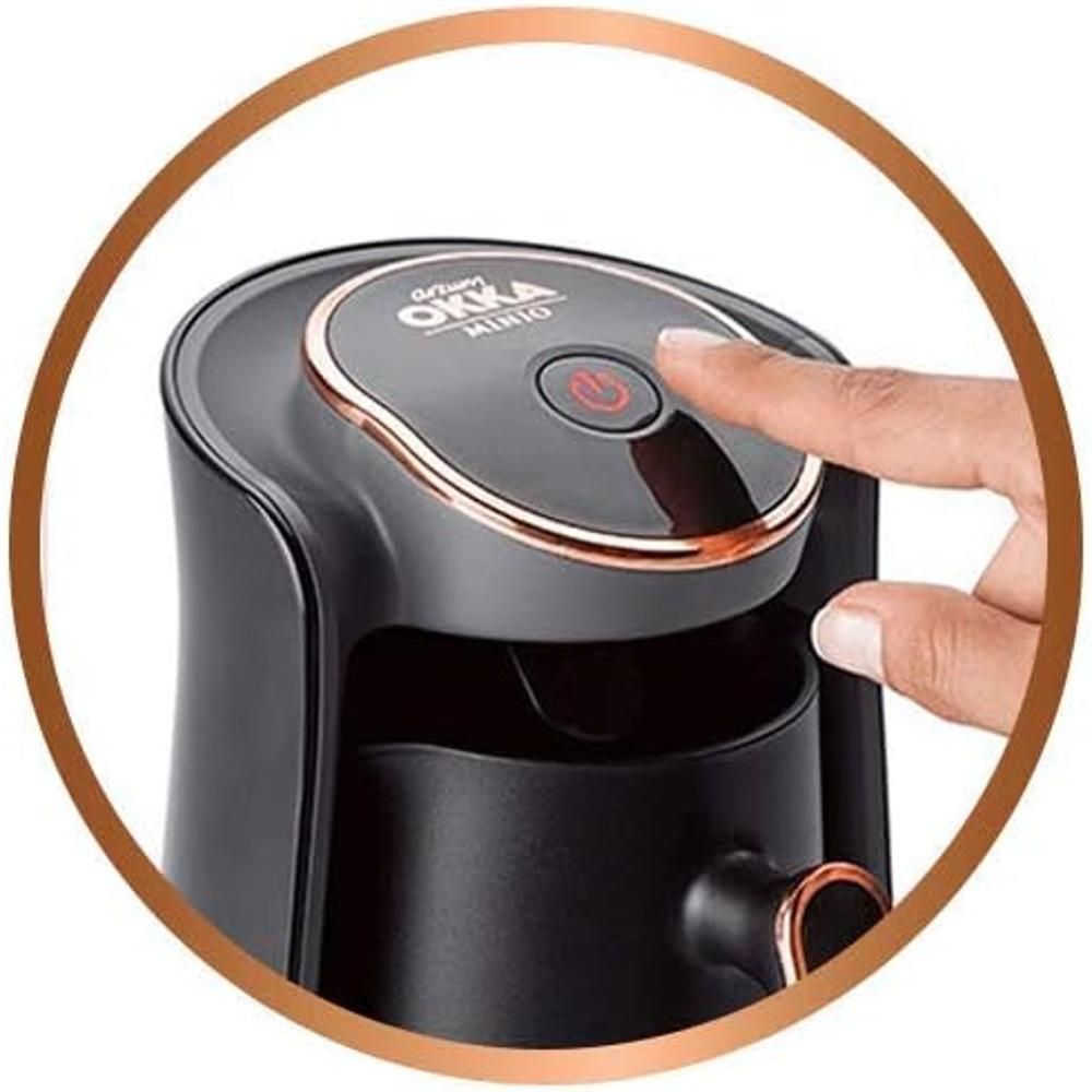 Arzum Okka Arzum OK004 Okka Minio Turkish Coffee Machine, 4 Cups Capacity, Anti-Overflow, Copper Color