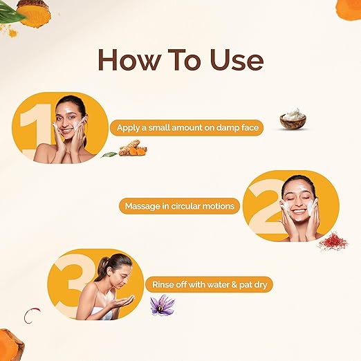 Mamaearth Ubtan Cleansing Milk For Face, With Turmeric & Saffron For Gentle Cleansing – 100M