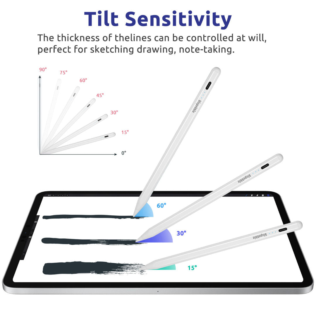 Blupebble iPad Sketch Pro Stylus Pen, White