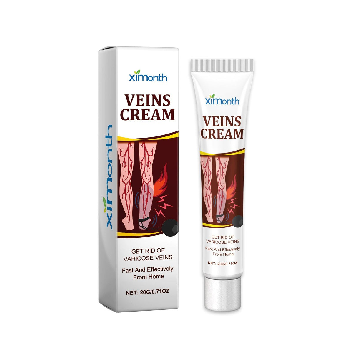 Veins Cream for Body Care, Relieve Varicose Veins, Pain & Swelling ,20g