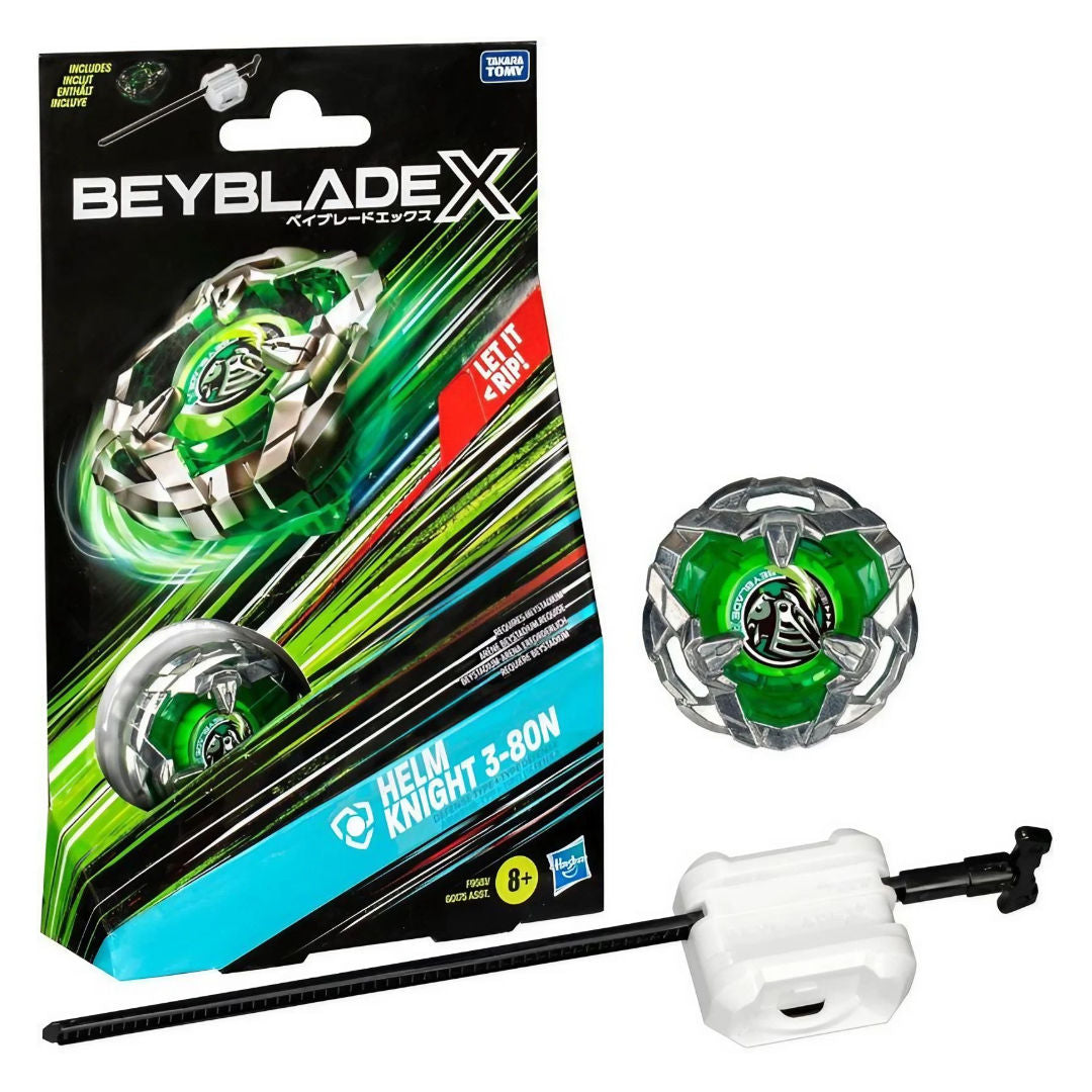 Beyblade X Helm Knight 3 80N Launcher Set, 8+ years