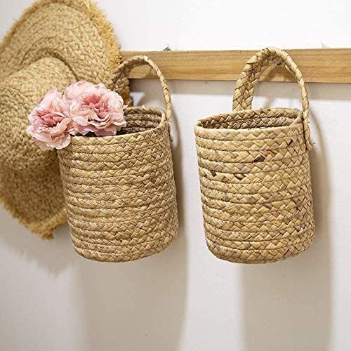 AIESY® 2 Pcs Beautiful Handcrafted Decorative Plant Hanging Baskets