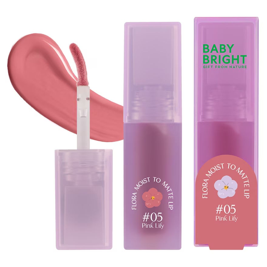 Flora Moist to Matte Lip 3g Baby Bright (M) #05 Pink Lily