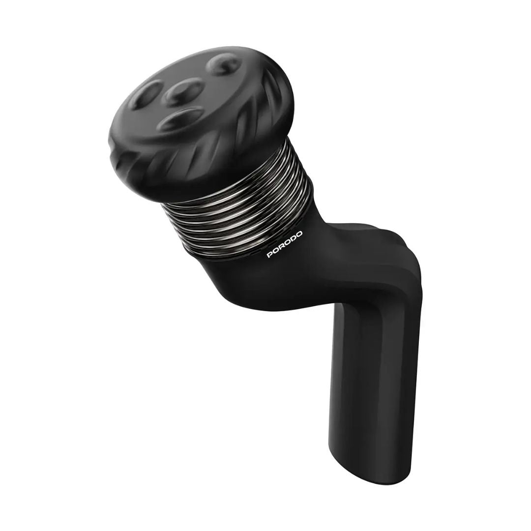 Porodo Lifestyle 4-Head Rotating Muscle Relief Massager, Black