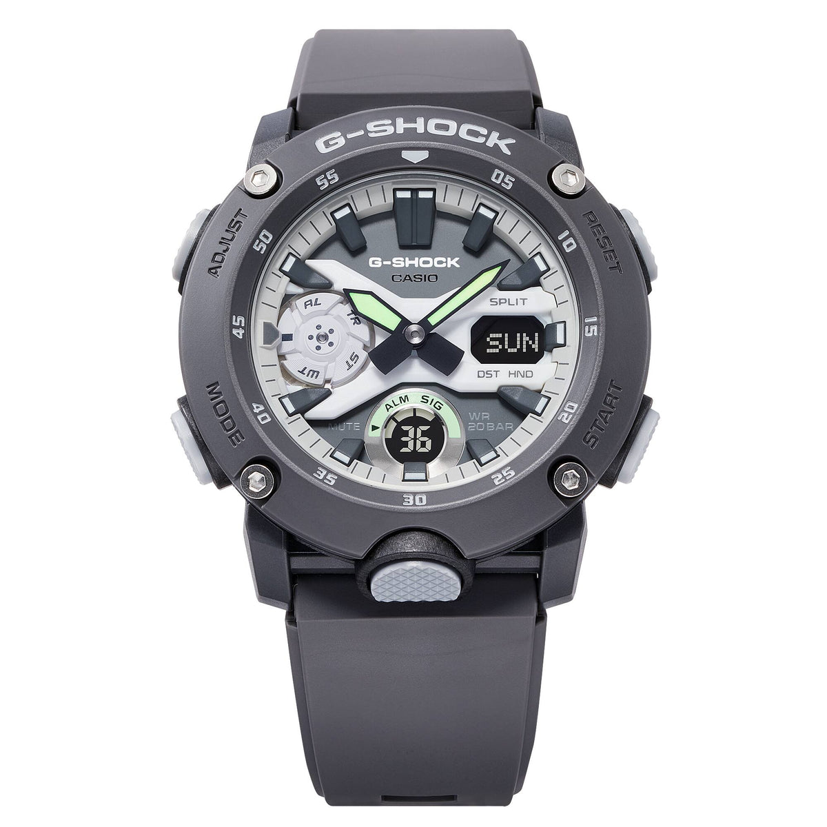 Casio G-SHOCK Analog Digital 2000 Series Watch, Grey, GA2000HD-8A